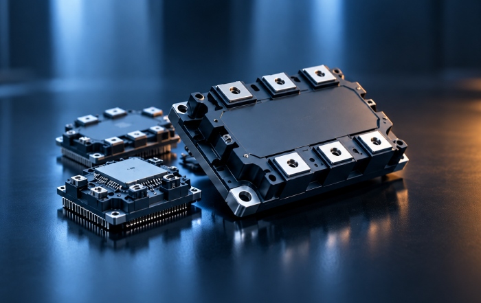 Power semiconductor modules with metal baseplates and electrical terminals